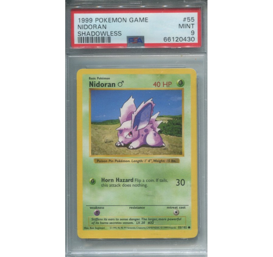 Nidoran Shadowless 55 Base set 1