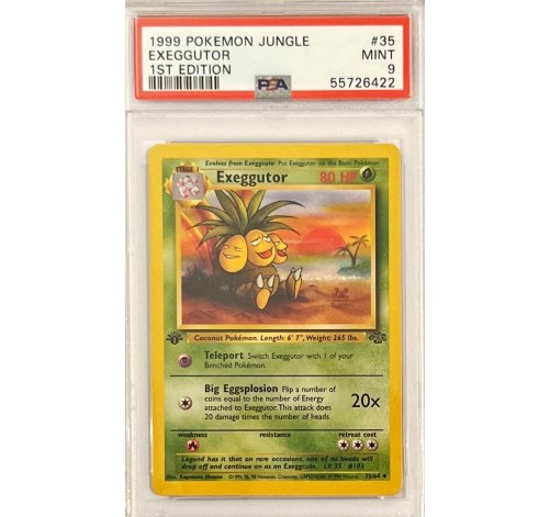1st Edition Exeggutor - Pokemon Jungle PSA 9